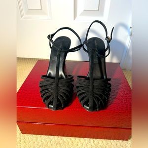 Tamara Mellon black heels size 9 (39) with box.